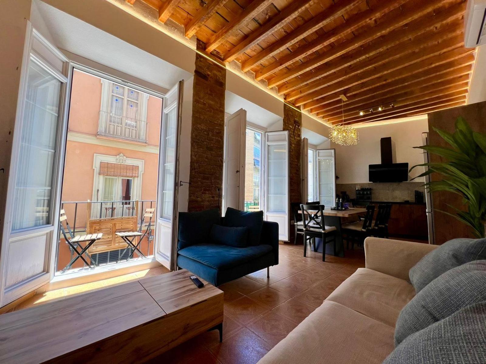 Casa Naty, Espacioso Renovado Apartamento En El Centro De מאלגה מראה חיצוני תמונה